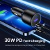 Автомобильное зарядное устройство Ugreen 1USB 2Type-C 130W 5A QC 3.0 CD293 Black