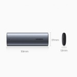 Внешний карман для SSD M.2 (NVME) M-KEY Ugreen 3.1 GEN2 CM400 Gray
