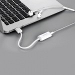 Звуковая карта USB AUX jack TRRS (Mic & Ear) ALC4042 Ugreen US206 White