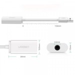 Звуковая карта USB AUX jack TRRS (Mic & Ear) ALC4042 Ugreen US206 White