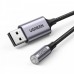 Звуковая карта USB AUX jack TRRS (Mic + Ear) KT0210 0.25m Ugreen CM477 Black