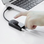 Звуковая карта USB AUX jack TRS (Mic + Ear) SSS1629 Ugreen CM129 Black