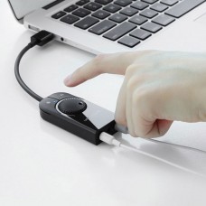 Звуковая карта USB AUX jack TRS (Mic + Ear) SSS1629 Ugreen CM129 Black