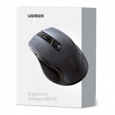 Мышь Ugreen 2.4GHz MU006 Ergonomic Wireless 4000dpi 4кн Silence Design Black