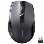 Мышь Ugreen 2.4GHz MU006 Ergonomic Wireless 4000dpi 4кн Silence Design Black