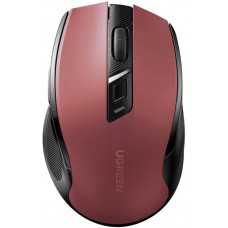 Мышь Ugreen 2.4GHz MU006 Ergonomic Wireless 4000dpi 4кн Silence Design Red
