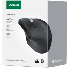 Мышь Ugreen 2.4GHz MU008 Wireless 4000dpi 4кн Silence Design Black