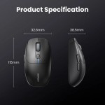 Мышь Ugreen 2.4GHz MU103 Wireless + Bluetooth 5000dpi 6кн Black