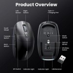 Мышь Ugreen 2.4GHz MU103 Wireless + Bluetooth 5000dpi 6кн Black