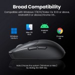 Мышь Ugreen 2.4GHz MU103 Wireless + Bluetooth 5000dpi 6кн Black