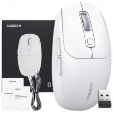 Мышь Ugreen 2.4GHz MU103 Wireless + Bluetooth 5000dpi 6кн White