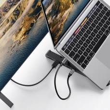 Подставка для ноутбука Ugreen X-Kit HUB Type C-->2xUSB 3.2 Gen1/HDMI 4K /SD/TF CM359 Black
