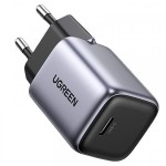 Сетевое зарядное устройство Ugreen 1Type-C Gan PD 30W 3A Nexode Mini cable CD319 Gray