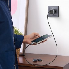 Сетевое зарядное устройство Ugreen 1Type-C Gan PD 30W 3A Nexode Mini cable CD319 Gray
