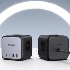 Сетевое зарядное устройство Ugreen 2Type-C 2USB 65W 3A DigiNest Cube CD268 Black