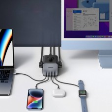 Сетевое зарядное устройство Ugreen 2Type-C 2USB 65W 3A DigiNest Cube CD268 Black