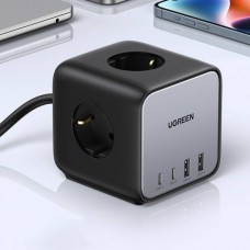 Сетевое зарядное устройство Ugreen 2Type-C 2USB 65W 3A DigiNest Cube CD268 Black