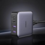 Сетевое зарядное устройство Ugreen 2Type-C 2USB Gan PD 65W 3.2A CD327 Desktop Fast Charger Black