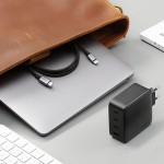 Сетевое зарядное устройство Ugreen 3Type-C 1USB Gan PD 100W 3A + Cable CD226 Gray