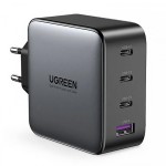 Сетевое зарядное устройство Ugreen 3Type-C 1USB Gan PD 100W 3A + Cable CD226 Gray