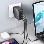 Сетевое зарядное устройство Ugreen 3Type-C 1USB Gan PD 100W 3A + Cable CD226 Gray