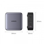 Сетевое зарядное устройство Ugreen 3Type-C 1USB Gan PD 100W 3A Nexode CD328 Desktop Fast Charger Black