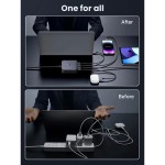 Сетевое зарядное устройство Ugreen 3Type-C 1USB Gan PD 100W 3A Nexode CD328 Desktop Fast Charger Black