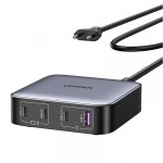 Сетевое зарядное устройство Ugreen 3Type-C 1USB Gan PD 100W 3A Nexode CD328 Desktop Fast Charger Black