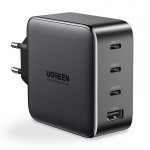 Сетевое зарядное устройство Ugreen 3Type-C 1USB Gan PD 100W 5A CD226 Black