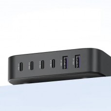 Сетевое зарядное устройство Ugreen 4Type-C 2USB Gan 200W 5A PD3.0 CD271 Black