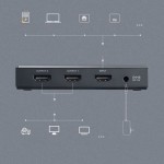 Сплиттер HDMI-HDMI 2.0 UHD 4K60Hz HDR 1x2 CM186 Ugreen Black