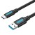 Кабель Vention USB-Type-C 3A USB3.0 5Gbps QC3.0 PVC 0.25m Black (COZBC)