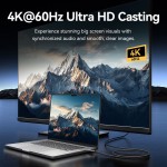 Кабель Type-C-Type-C 3.2 Gen2 Vention TPE Nylon Braided 4K 60Hz 100W 5A 10Gbps 0.5m Black (TRGBD)