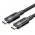 Кабель Type-C-Type-C 3.2 Gen2 Vention TPE Nylon Braided 4K 60Hz 100W 5A 10Gbps 0.5m Black (TRGBD)