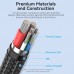 Кабель Type-C-Type-C Vention Zinc Alloy Shell E-Marker Chip 100W 5A 480Mbps 1.2m Black (CTKBAV)