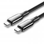 Кабель Type-C-Type-C Vention Zinc Alloy Shell E-Marker Chip 100W 5A 480Mbps 2m Black (CTKBH)