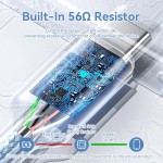 Кабель USB-Type-C Vention Alum Alloy Shell 3A 60W 480Mbps 1m Black (CTNBF)