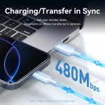Кабель USB-Type-C Vention Alum Alloy Shell 3A 60W 480Mbps 1m Black (CTNBF)