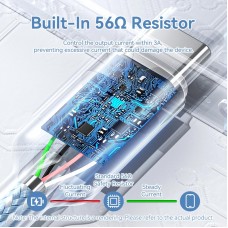 Кабель USB-Type-C Vention Alum Alloy Shell 3A 60W 480Mbps 2m Black (CTNBH)
