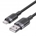 Кабель USB-Type-C Vention Alum Alloy Shell 3A 60W 480Mbps 2m Black (CTNBH)