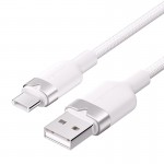 Кабель USB-Type-C Vention Alum Alloy Shell 3A 60W 480Mbps 2m White (CTNWH)