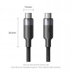 Кабель Type-C-Type-C 3.2 Gen2 Vention TPE Nylon Braided 4K 60Hz 100W 5A 10Gbps 2m White (TRGWH)