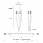 Кабель Type-C-Type-C Vention Alum Allo Nylon-Braided E-Marker Chip PD3.1 240W 5A 480Mbps 2m Black (TRIBH)