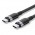 Кабель Type-C-Type-C Vention Alum Allo Nylon-Braided E-Marker Chip PD3.1 240W 5A 480Mbps 2m Black (TRIBH)
