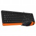 Комплект клавиатура + мышь A4Tech F1010 Black/Orange