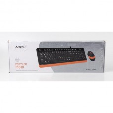 Комплект клавиатура + мышь A4Tech F1010 Black/Orange