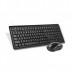 Комплект клавиатура + мышь Wireless A4Tech 4200N (GR-92+G3-200N) Black