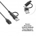 Кабель 2 в 1 Type-C/USB PVC SK для Garmin (Forerunner 970/570/165/55/45 Plus) (Approach S70/S44/S50/S12) (1005009470026126B)