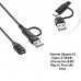 Кабель 2 в 1 Type-C/USB PVC SK для Garmin (Quatix 8) (Venu X1/3/3S) (Vívoactive 6/D2 Mach1 Pro/1/Air X10) Black (1005009470026126A)