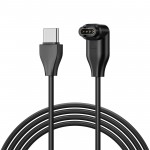 Кабель Type-C Elbow 90° SK для Garmin (Quatix 8) (Venu X1/3/3S) (Vívoactive 6) Black (1005008835909099Q)